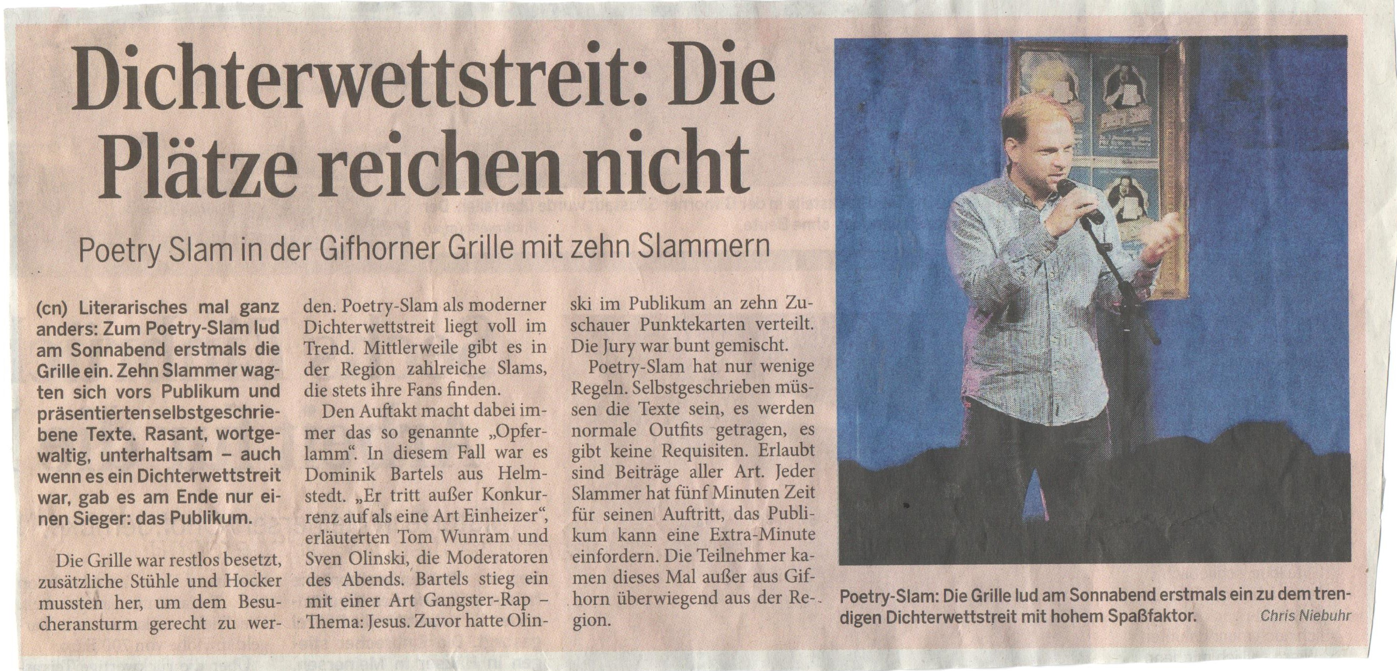 Presse Poetry slam