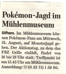 Gifhorner Rundschau 26.08.2016